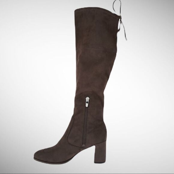 Marc Fisher Lupo Gray Faux Suede Tall Boot Size 8M - Picture 5 of 8